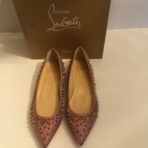 Christian Louboutin Metalic Spike flats